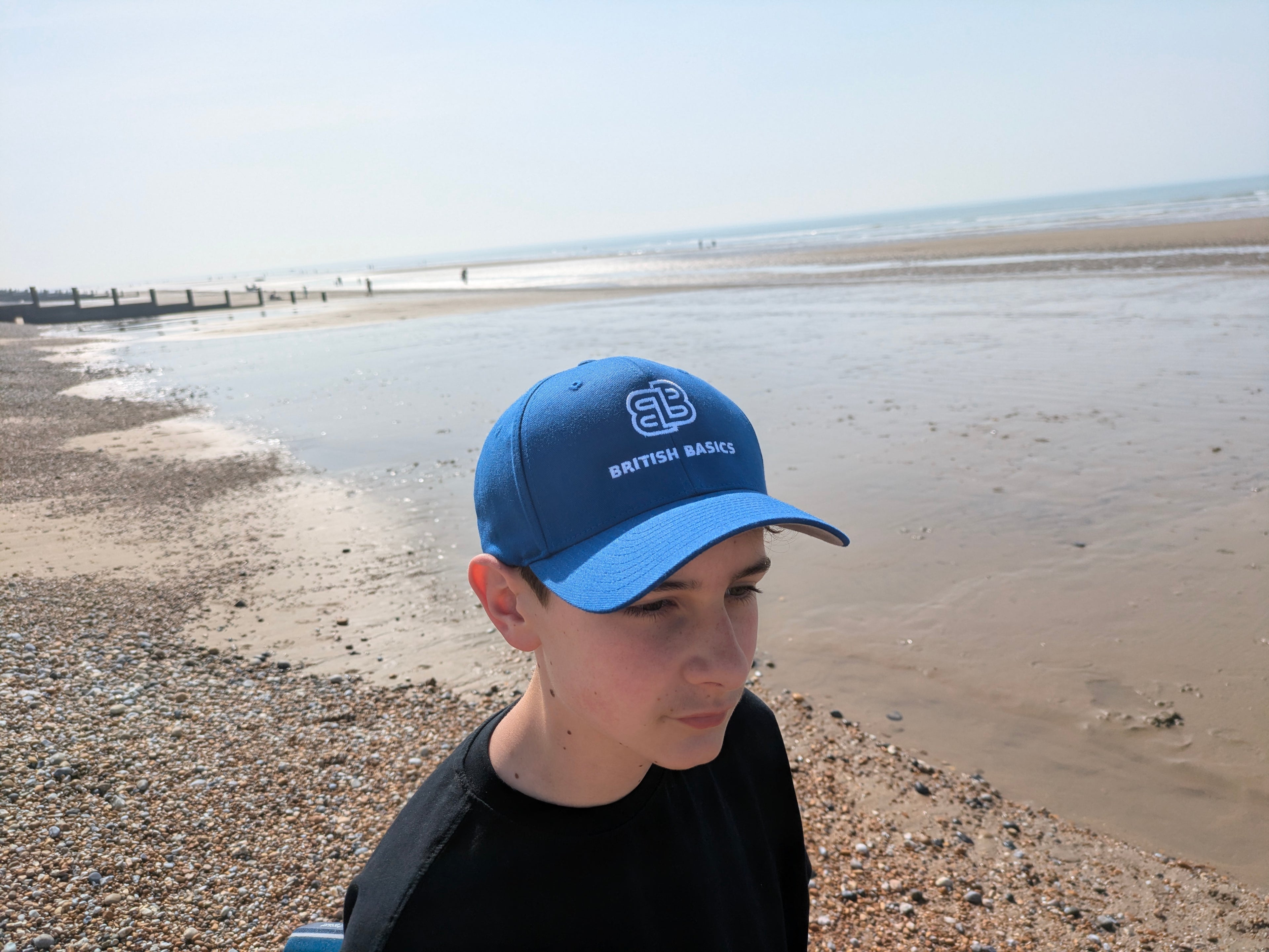 Essential Flexfit Fitted British Basics Baseball  Cap Full embroidered logo