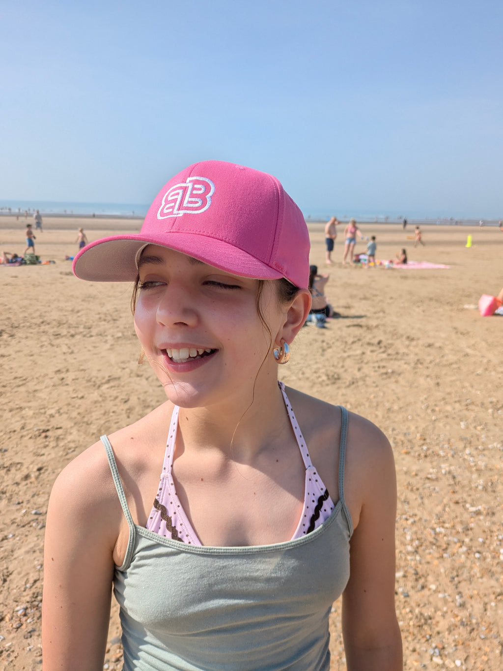 Essential Flexfit Fitted British Basics Baseball  Cap with embroidered BB logo
