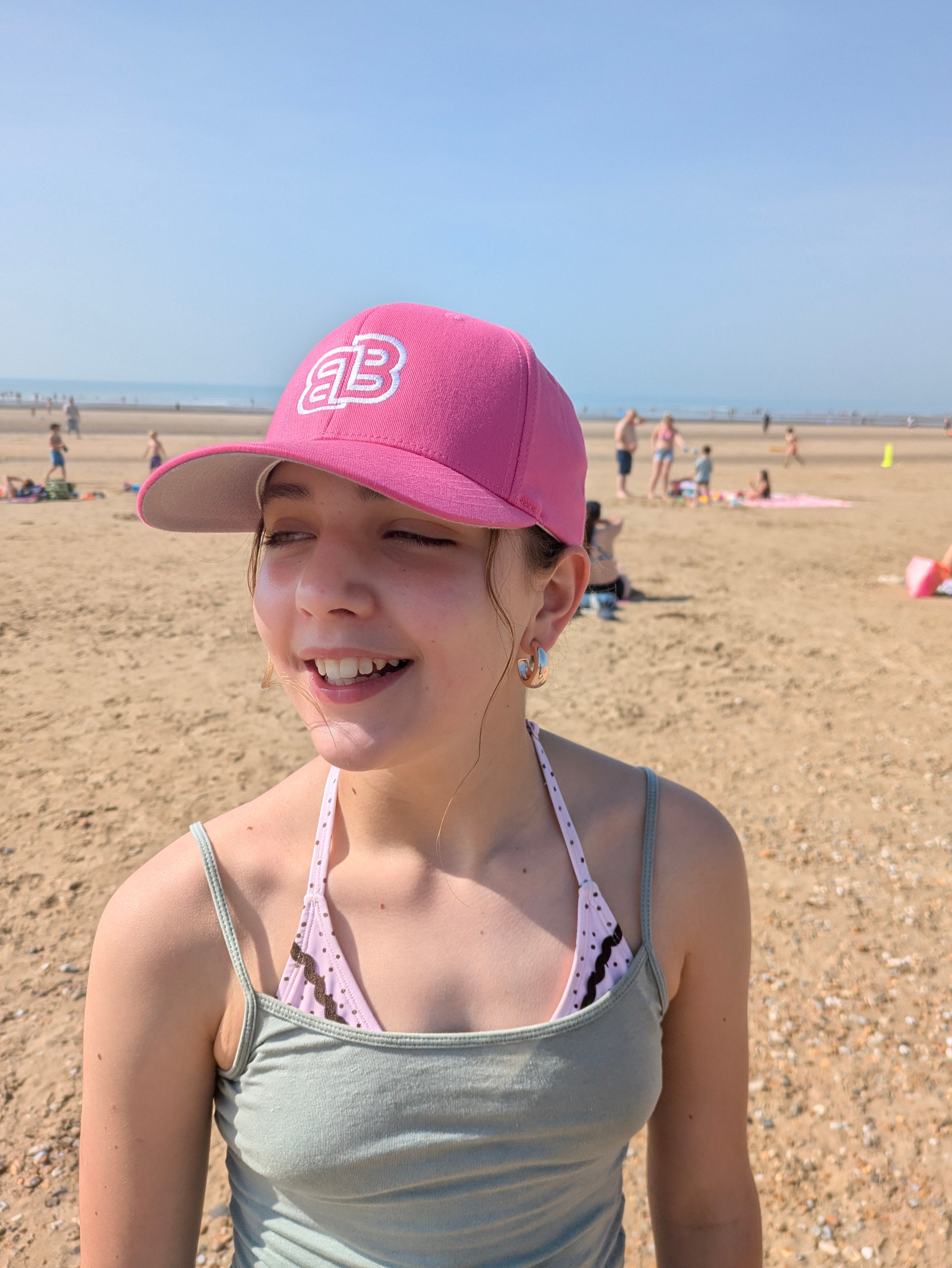 Essential Flexfit Fitted British Basics Baseball  Cap with embroidered BB logo